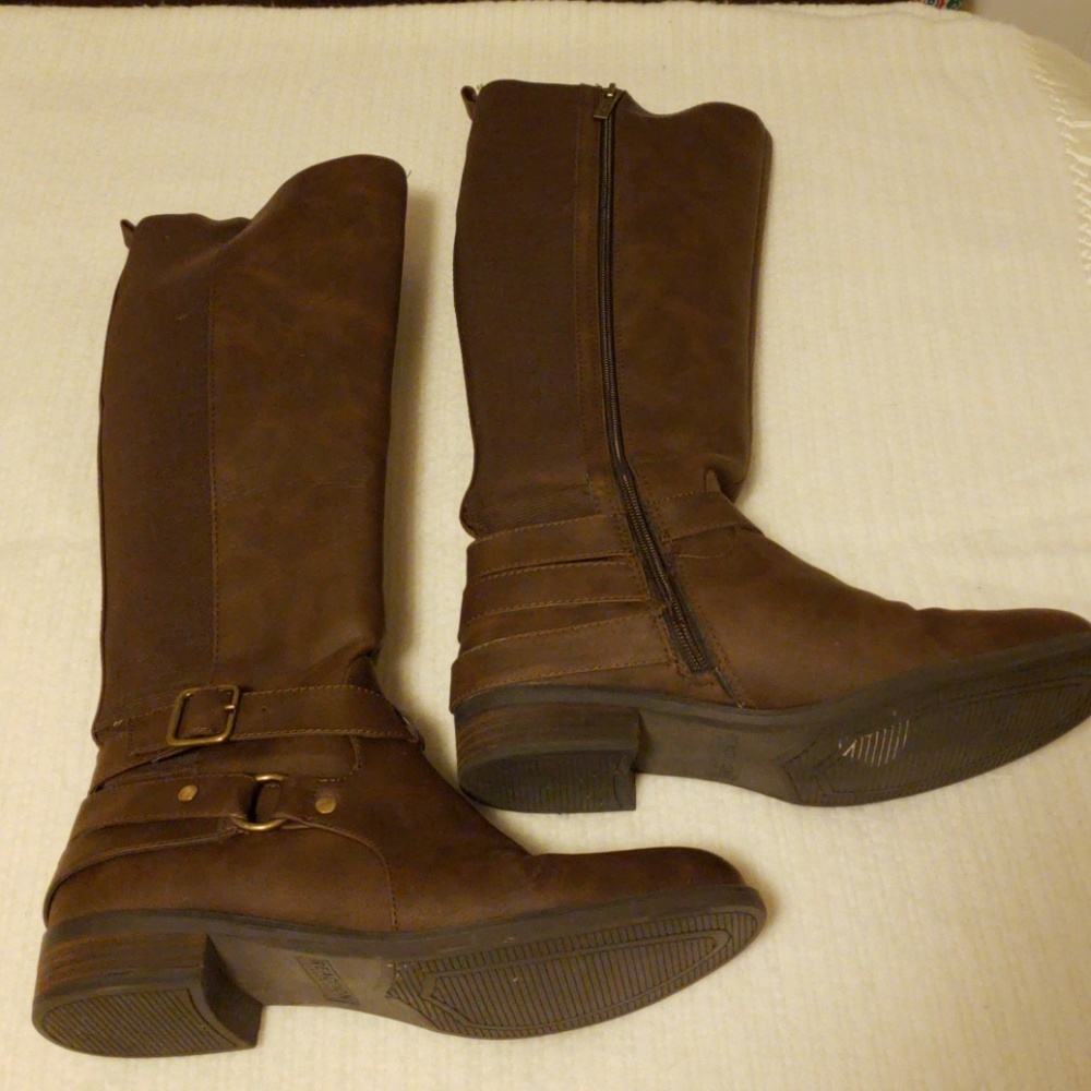 Tall brown boots